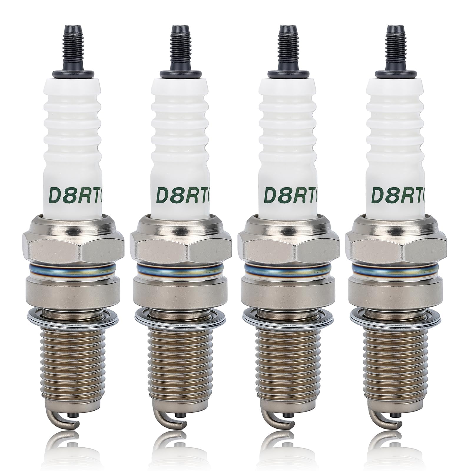 DPR8EA-9 Spark Plug for NGK DPR8EA9 Torch D8RTC D8RTC-9 Champion RA6HC 809 Fits XR600R 1985-2000 TRX250 Recon 1997-2009 GL1100 GL1200 Goldwing 4PACK