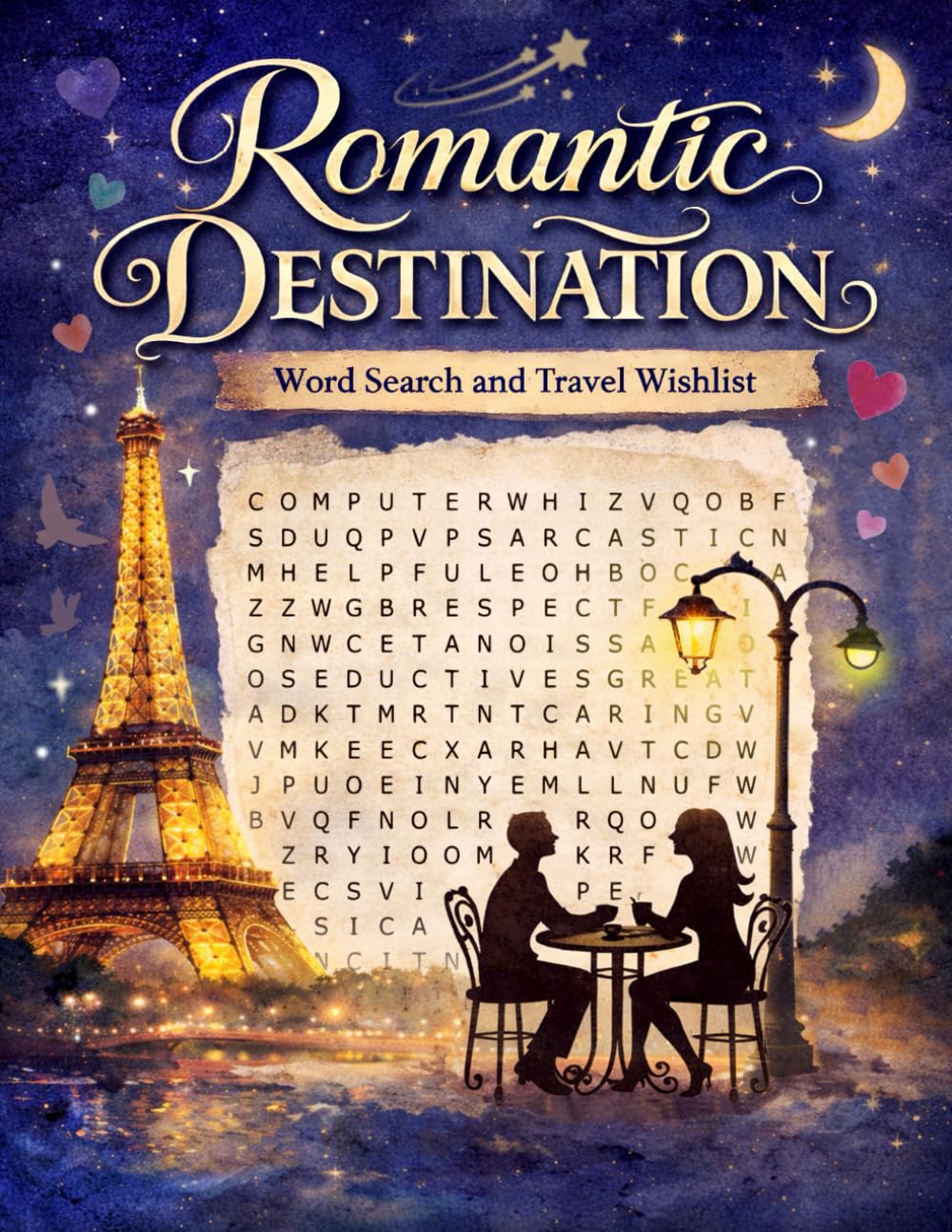 Romantic Destination: Word Search and Travel Wishlist
