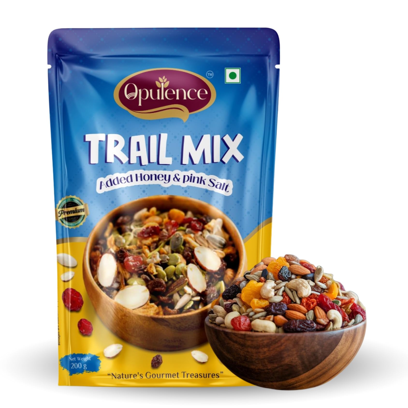 Opulence Premium Trail Mix 200 g | No Added Sugar | Cranberry, Almond, Cashew, Blackcurrant, Pumpkin & Sunflower Seeds | Added Honey & Pink Salt | Antioxidant-Rich, Powerful Snack-picture-12