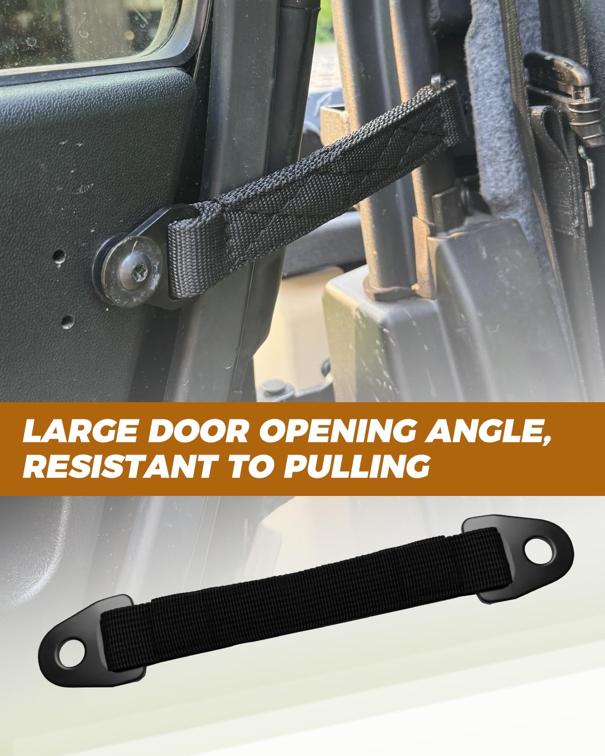 Heavy-Duty Door Limit Straps - Can-Am Defender -4