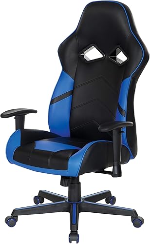 Miniatura 6 de OSP Home Furnishings Vapor - Silla ergonómica ajustable de piel sintética con respaldo alto y asiento de resorte helicoidal y flujo de aire de