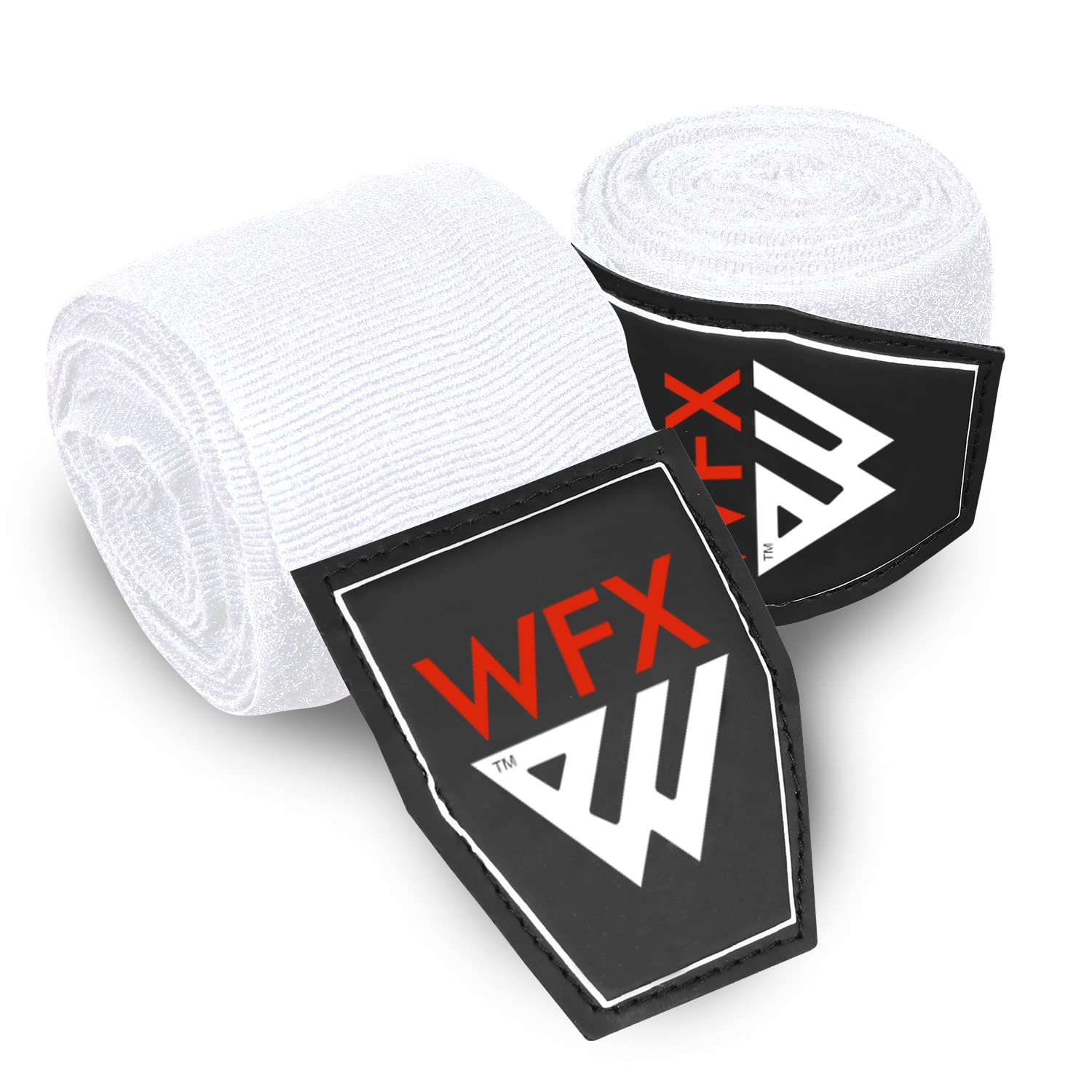 WFX Vendas Boxeo para Artes Marciales de 3,5 a 4,5 Metros, Guantes Interiores, Correas Apoyo para la muñeca, puñetazos Debajo los Nudillos, Bolsa Entrenamiento elástica Pesada para Muay