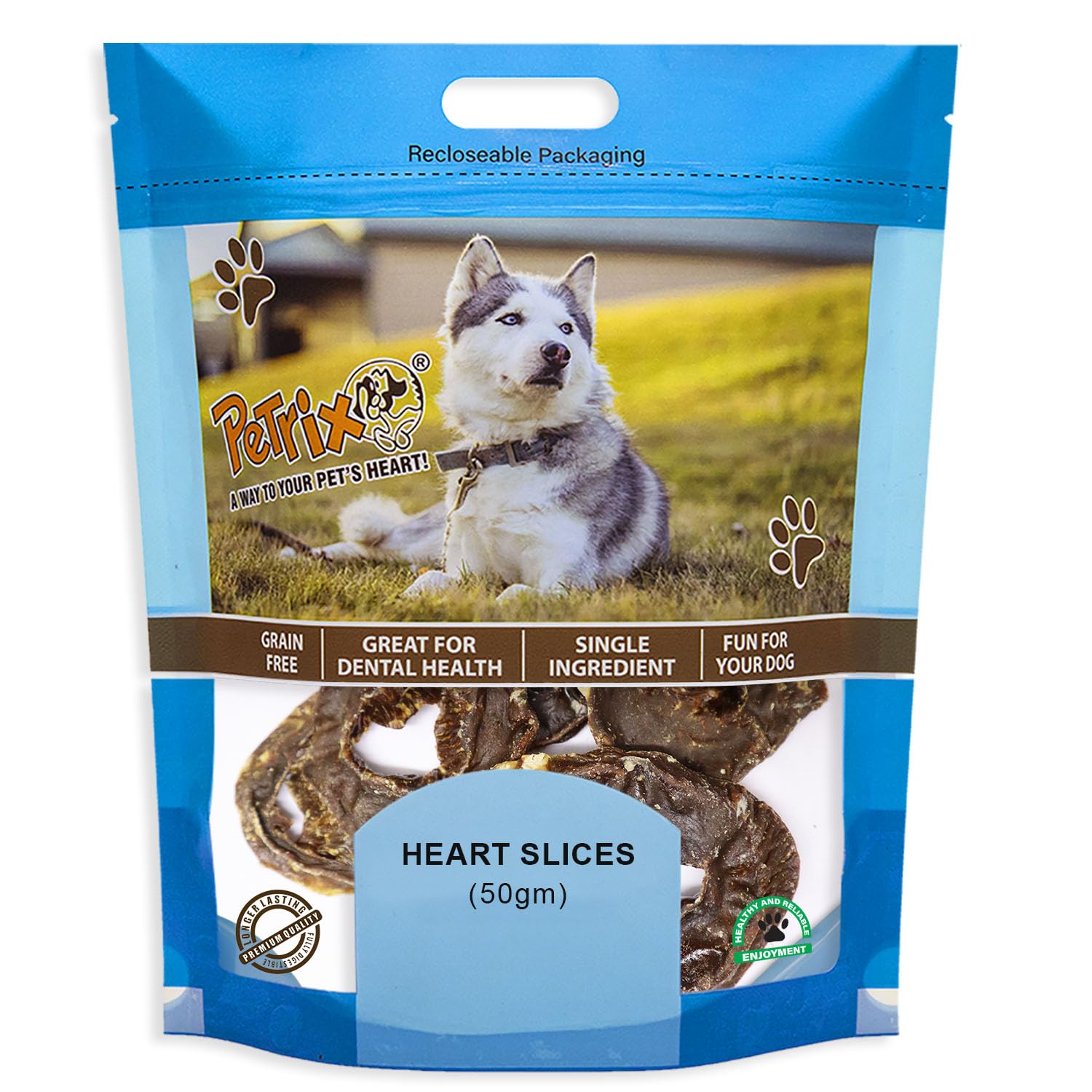 Petrix Buffalo Heart Slices Treat for Dogs-50 Gm, Single Ingredient Grain Free Treat for Dogs- No Added Preservatives (B0CV5Q1N1V) Amazon Price History, Amazon Price Tracker