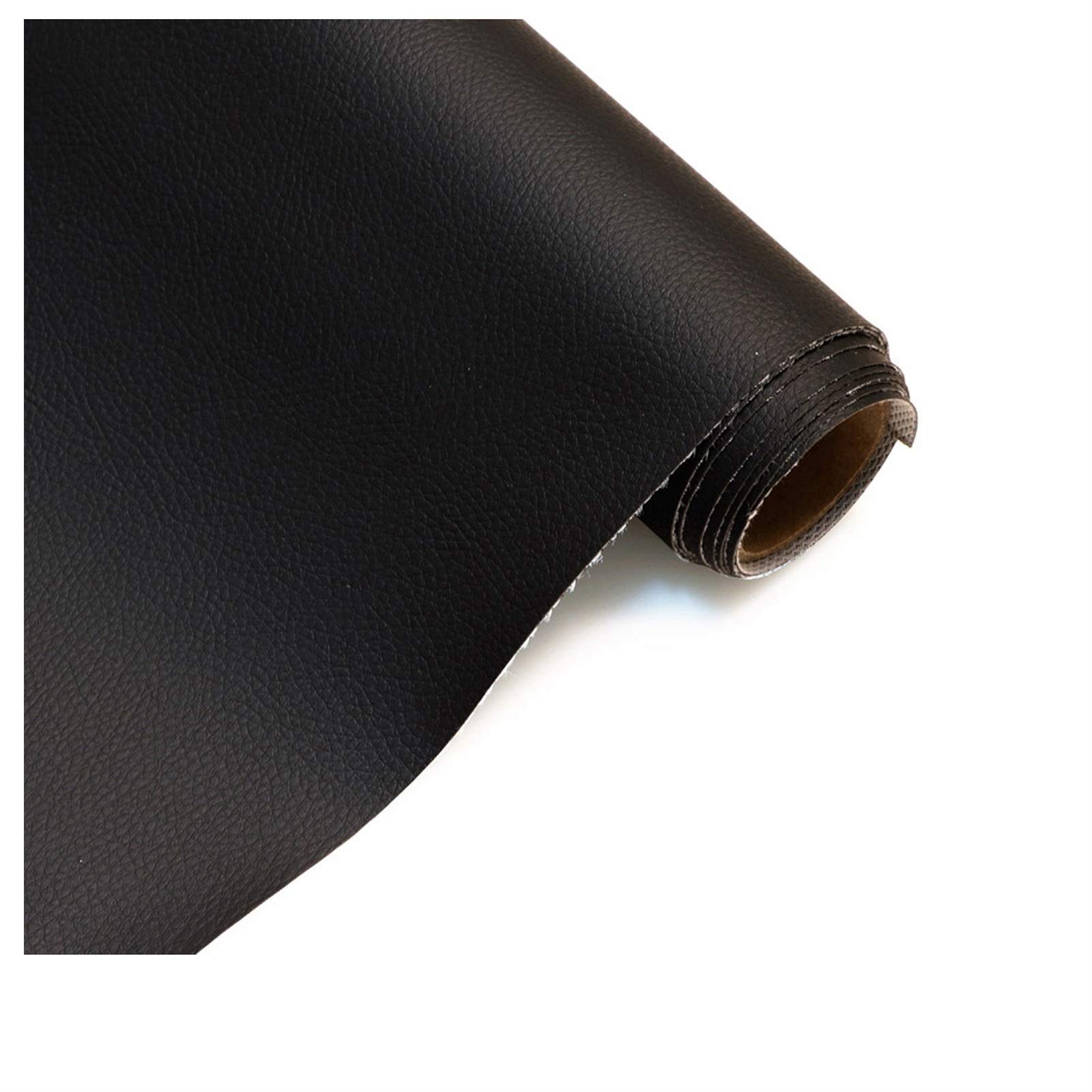 Simili cuir pour restauration de chaises et canapés de salon noir