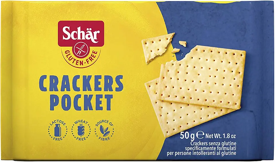 Dr. Schar Gluten-Free Crackers Pocket 50 g, 3-Pack
