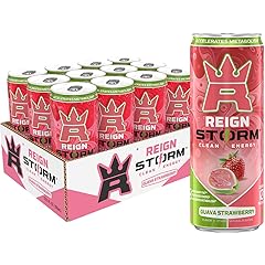 REIGN Storm, Guava Strawberry, Fitness & Wellness Energy Drink, 12 Fl Oz (Pack of 12)