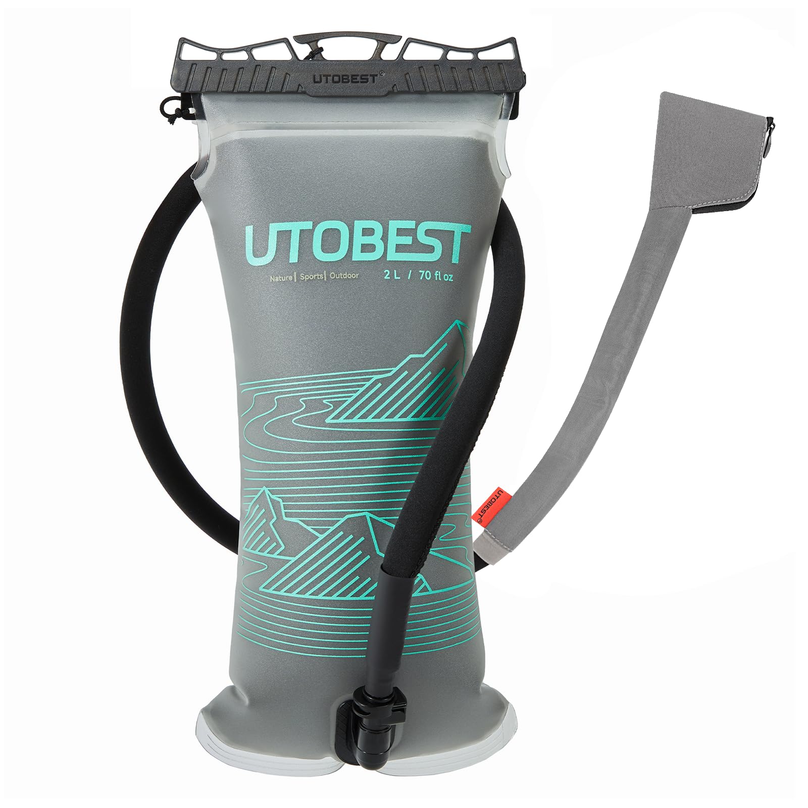 UTOBEST Isolierte Wasserblase 2L 3L, Thermo Trinkblase auslaufsicher & BPA-frei, hält die Temperatur für Stunden, perfekt zum Laufen, Wandern, Skifahren, Camping