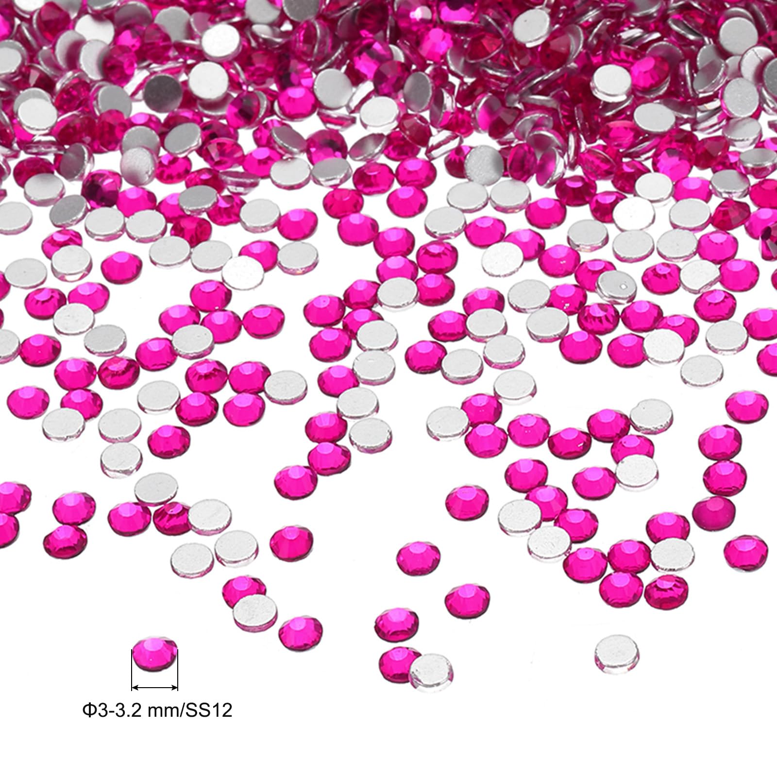 PATIKIL SS12/1440Pcs Glass Diamante Rhinestone - Image 2