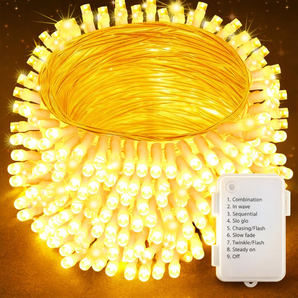 Lighprenix Warm White Fairy Lights Battery Operated - 10M 100Leds Christmas Battery Powered Fairy Lights With 8 Modes Timer, Ip44 Waterproof String Lights For Outdoor/Indoor/Garden/Bedroom/Tree(Warm White)