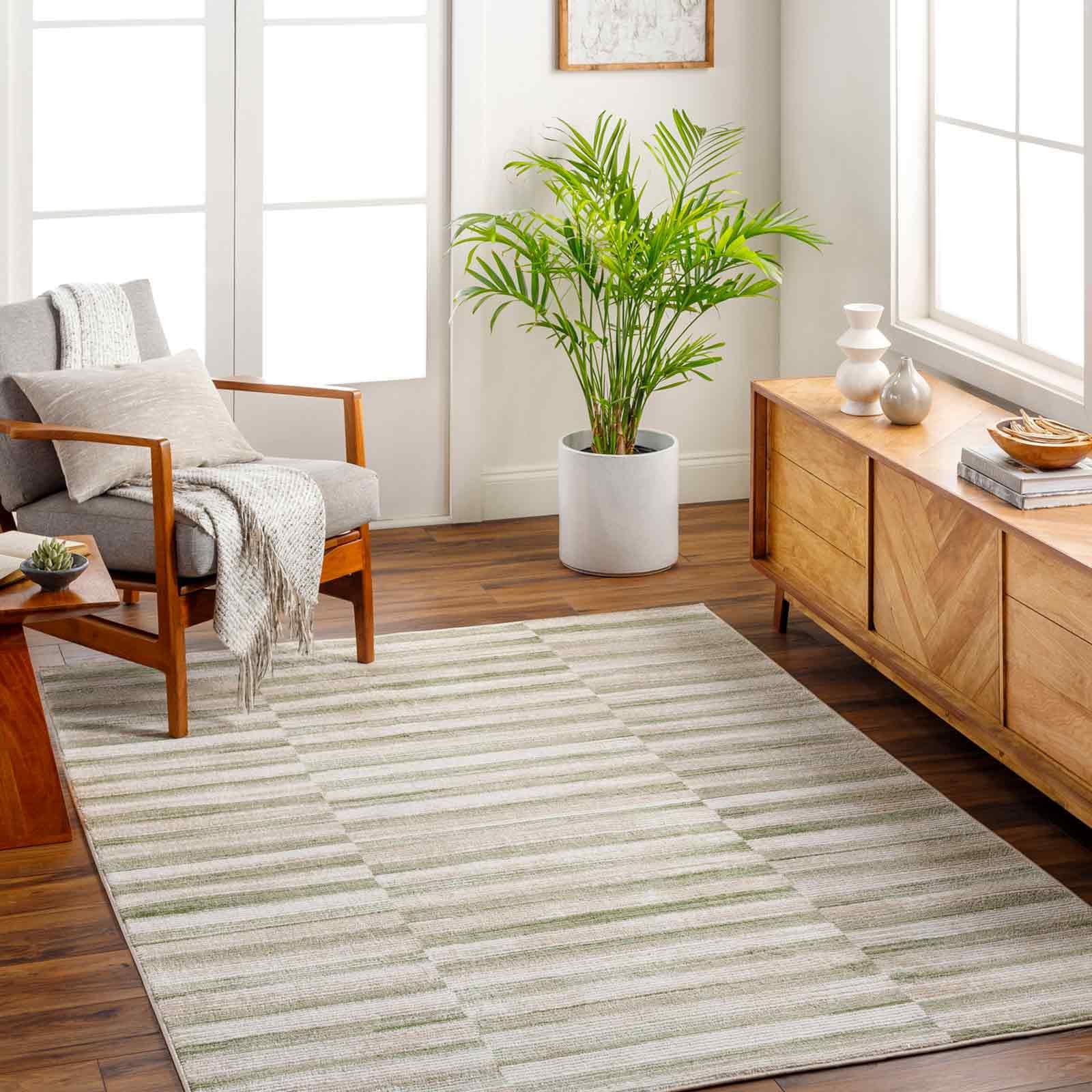 Scandi Modern JONTHAN Area Rug Black 160 x 213 cm Polypropylene/Polyester