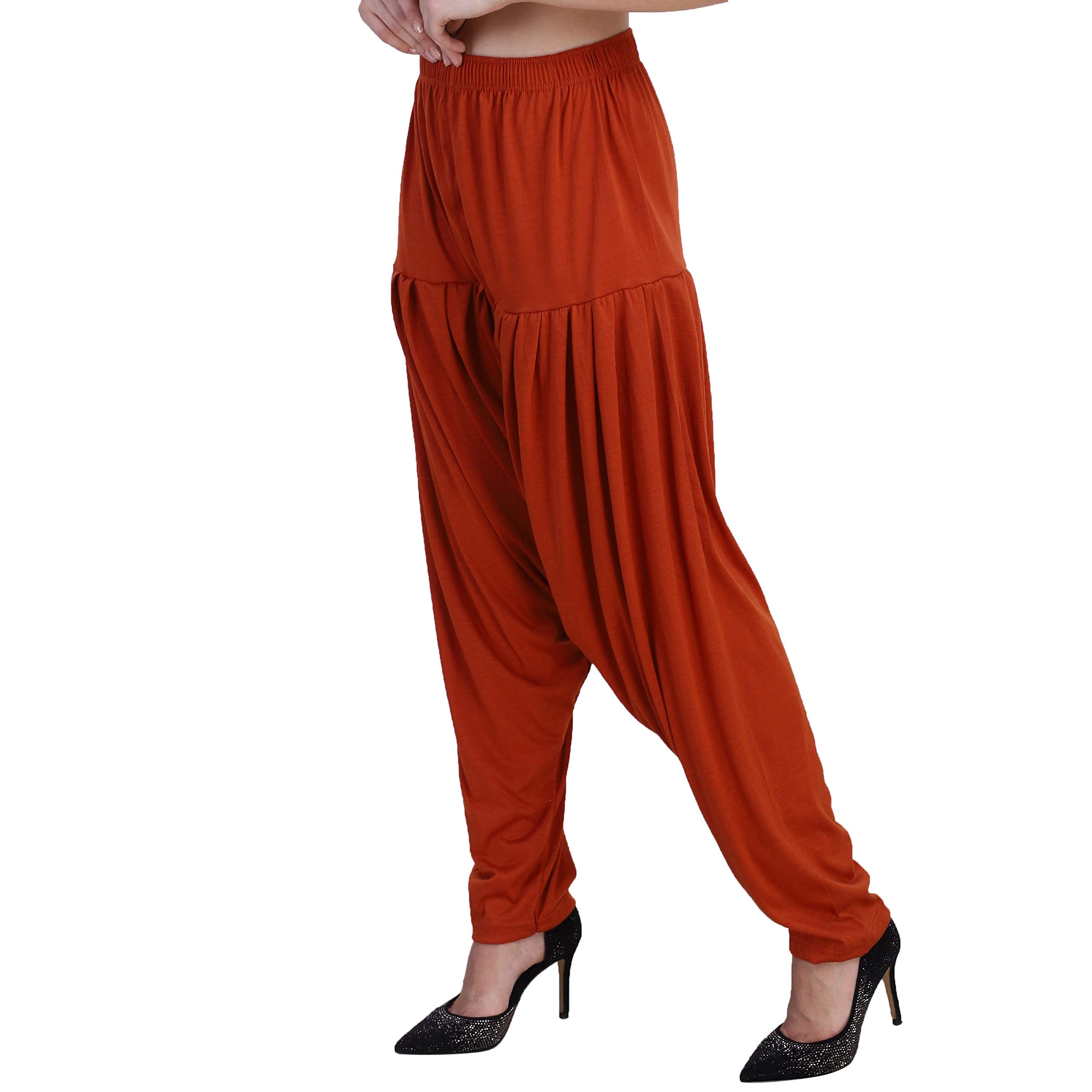 casuals Women's Drawstring Regular Viscose Harem Patiyala/Patiala Pants 33 Colours-picture-18