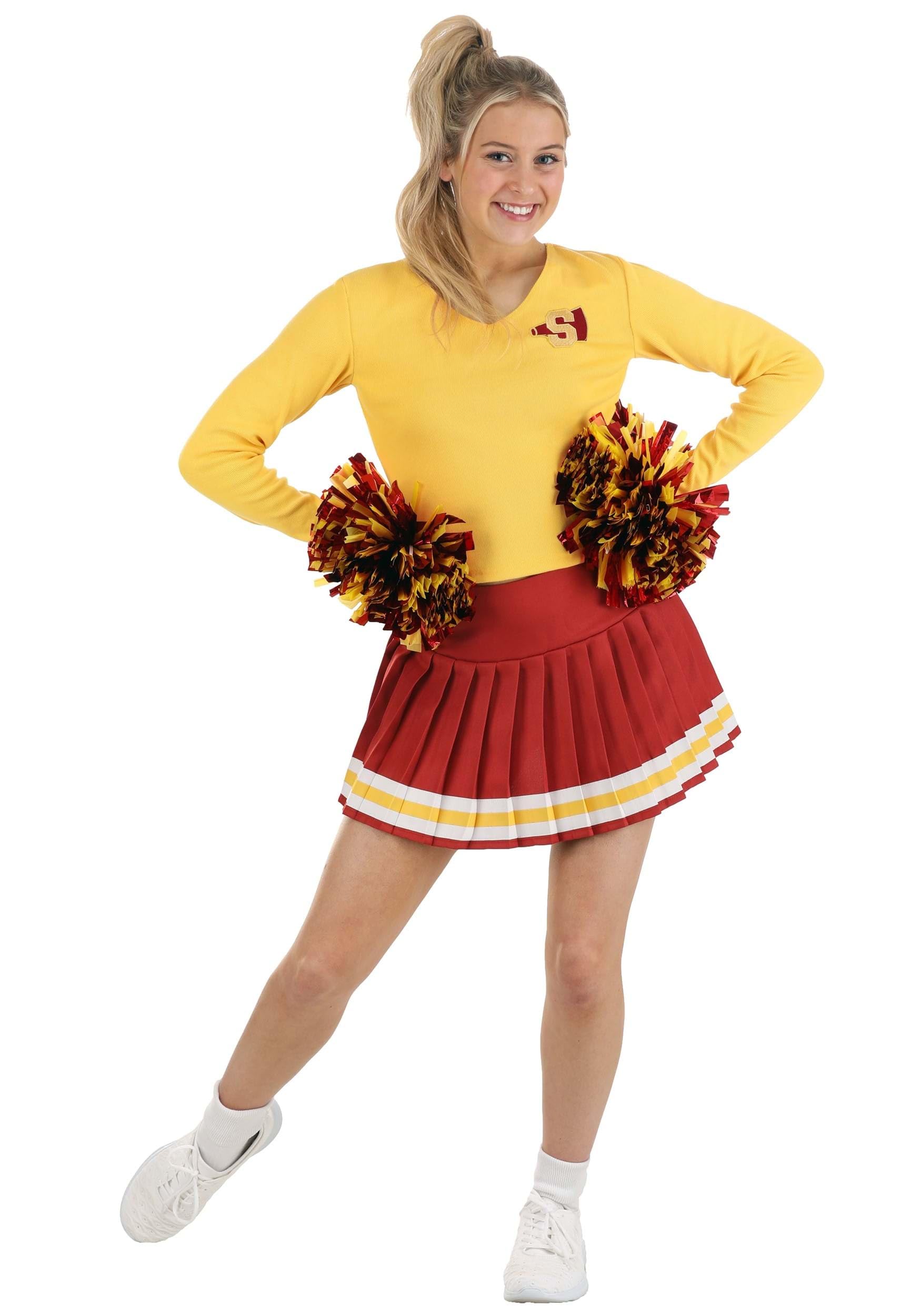 Buffy The Vampire Slayer Cheerleader Halloween Costume for Adults | High School Girls Team Uniform