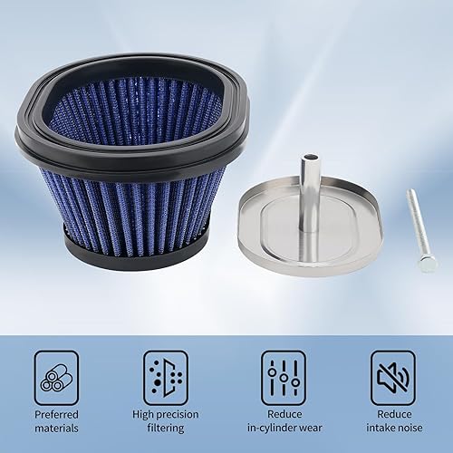 Miniatura 4 de Filtro de aire de motocicleta y filtro de aceite y bujía de repuesto para Yamaha YFM250R Raptor 250 2008-2013 2XJ-14451-00-00 5D3-13440-00-00
