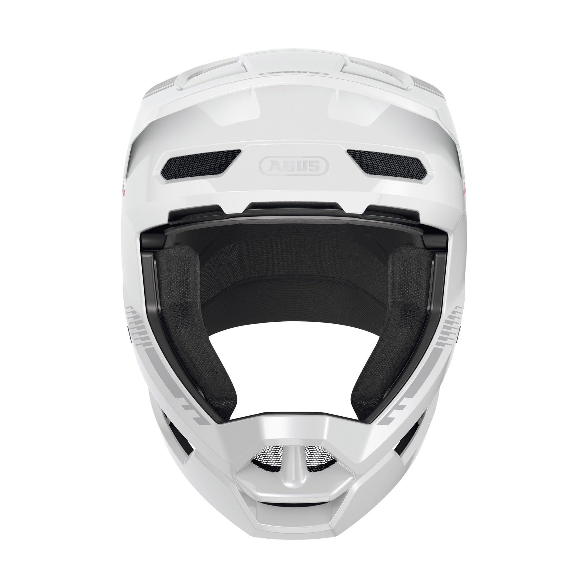 ABUS Kask Downhill HiDrop, Fullface, błyszczący biały, Rozmiar L | Kask rowerowy z certyfikatem ASTM i skorupą ABS do MTB, Downhill, Enduro i Bikepark