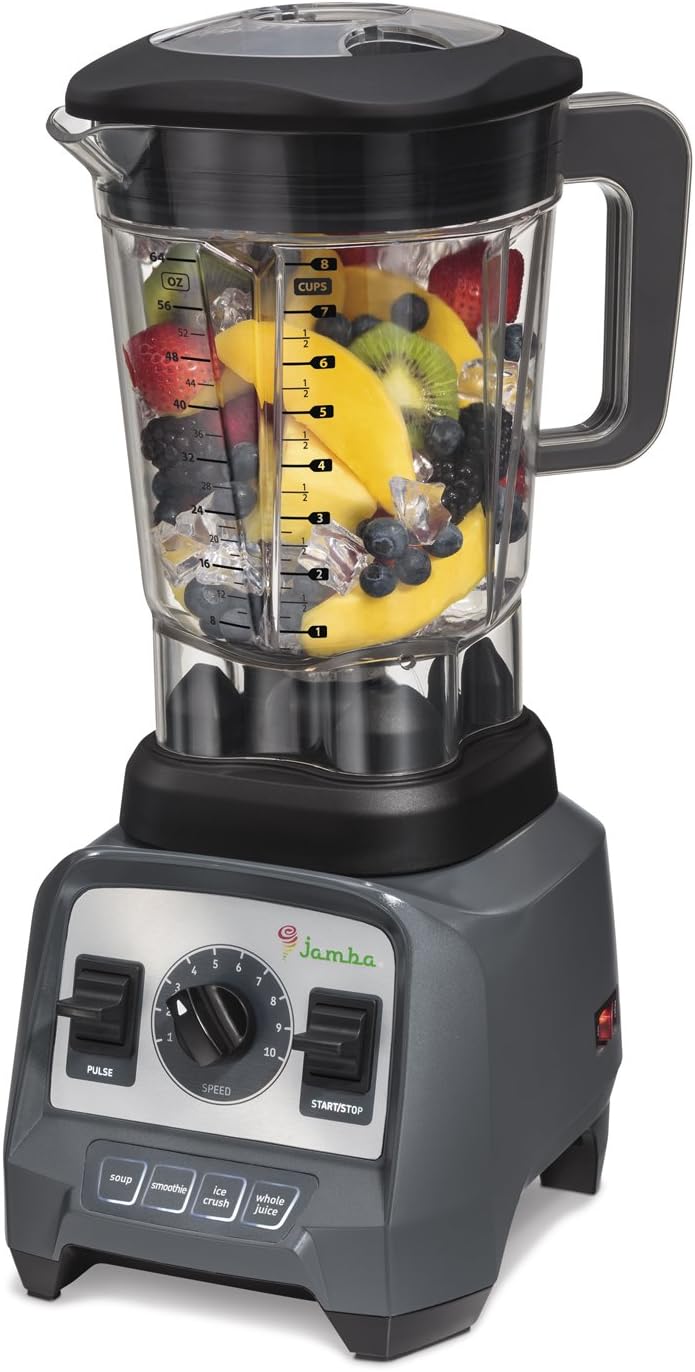 Jamba Appliances 2.4 hp Blender with 64 oz Jar, Grey (58910)