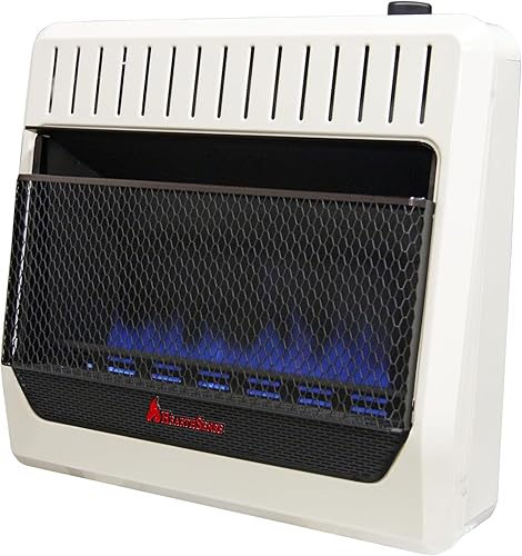 Miniatura 9 de BF30T-BB - Calentador de espacio de llama azul de combustible dual sin ventilación con control de termostato para uso doméstico y oficina, 30000