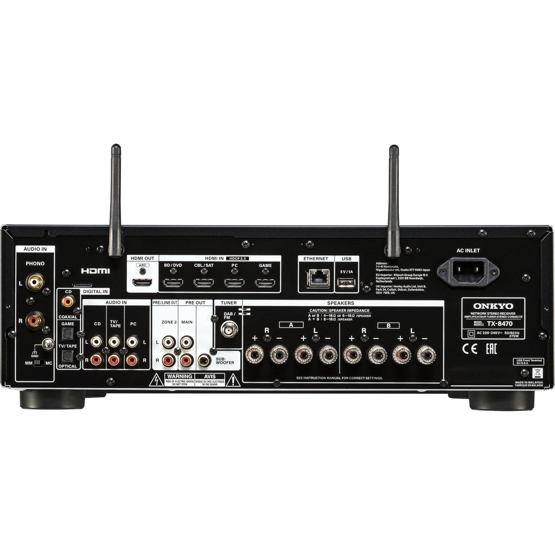 Onkyo TX-8470 Hi-Fi NW-Stereo-Receiver