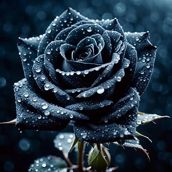 Iridescent,Gorgeous Rose Bulbs Mix UK,Perennial,Flowering Rhizome,Good for Containers,Excellent Display,Hardy,Balcony Garden Bulbs.-2bulbs-Black