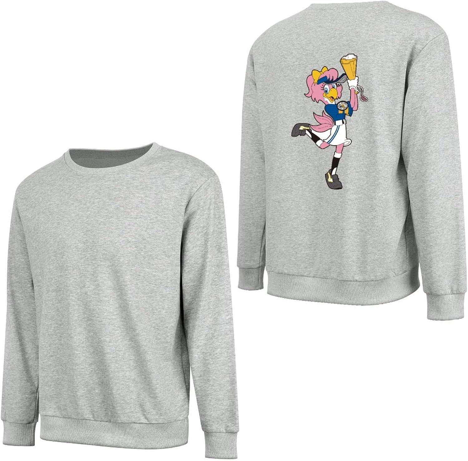 [ズクプニク] メンズ パーカー 長袖 福岡ソフトバンクホークス ハニーホーク トレーナー トップス ストリート プルオーバースウェ