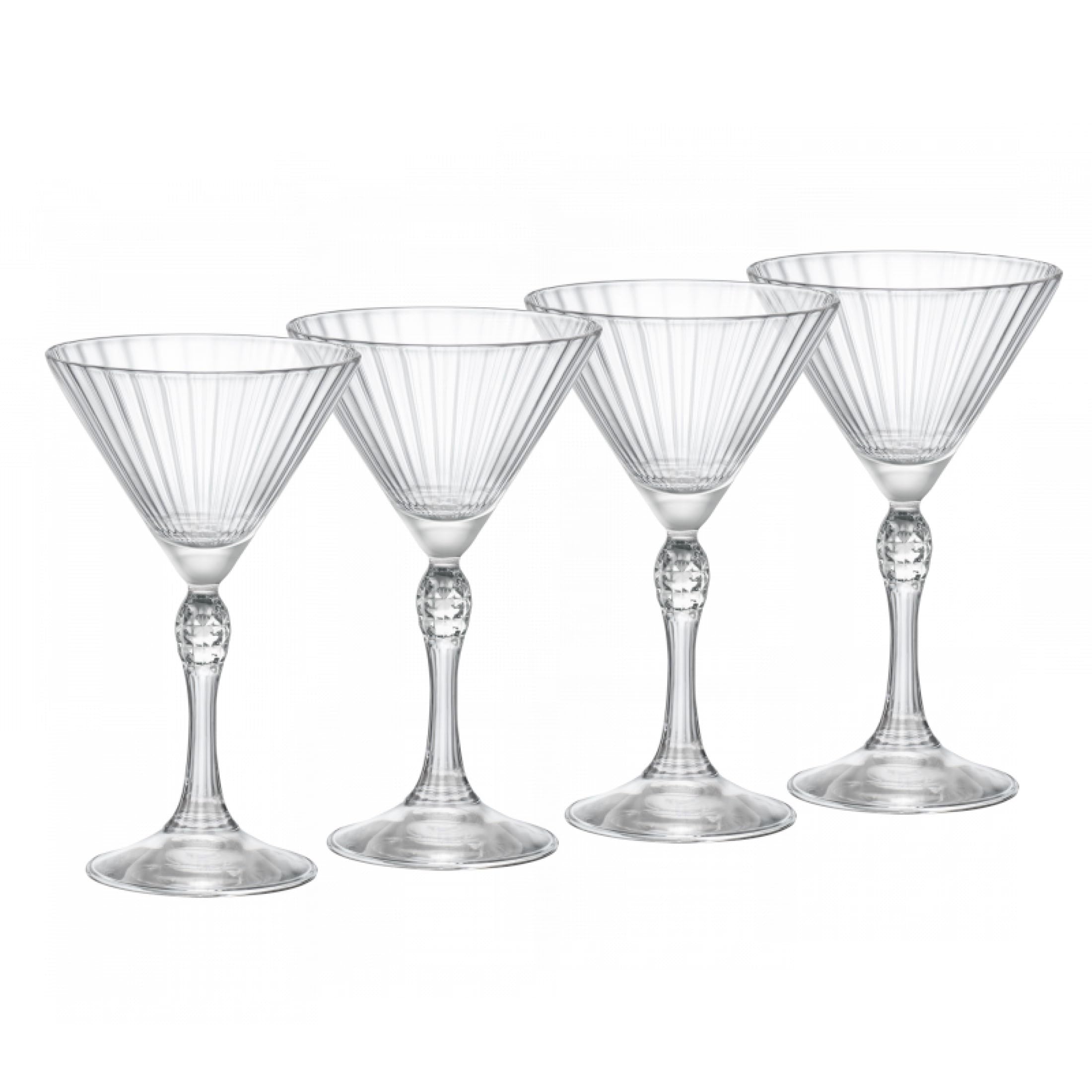 Bormioli Rocco America '20s 5.25 oz. Small Martini Glasses, Clear, Set of 4