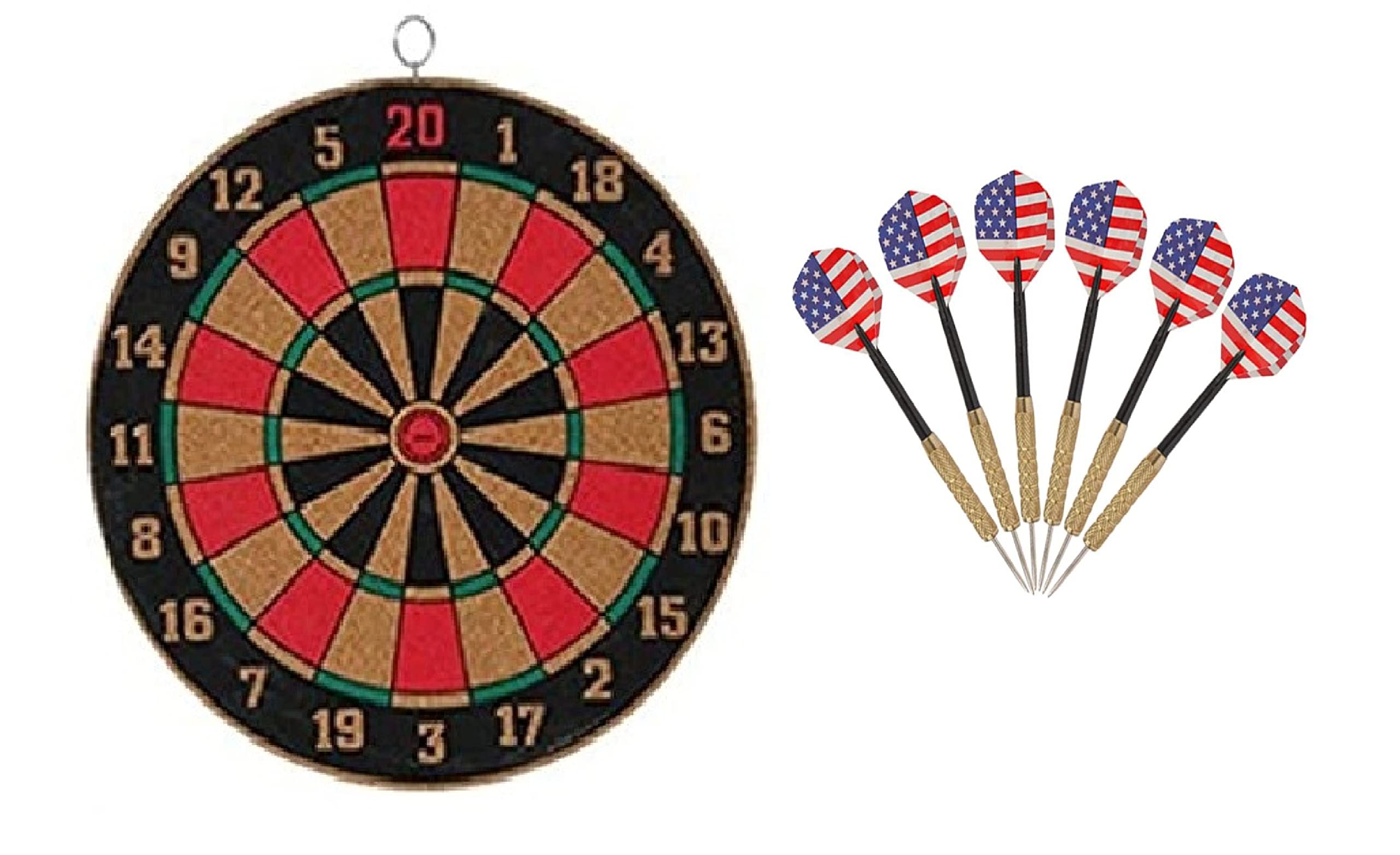Paul® 16 Inches Both Side Playing Dart Board Set Indoor/Outdoor Game with 6 Pins (Multicolor) (B09T3DXYR8) Amazon Price History, Amazon Price Tracker