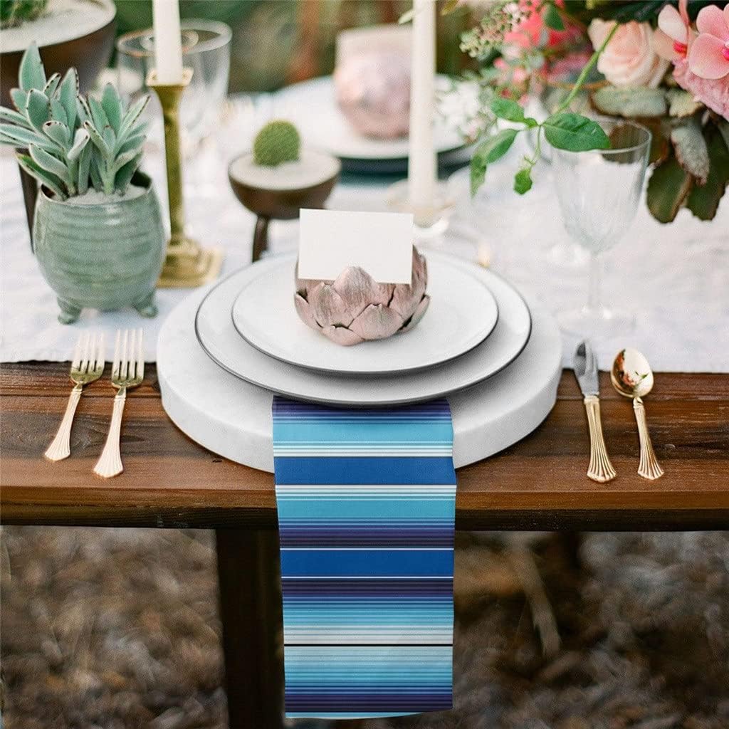 Colorful Mexican Stripes Cloth Napkins Set Festive Banquet Wedding Decor Tea Towel Kitchen Dinner Table(6pcs)