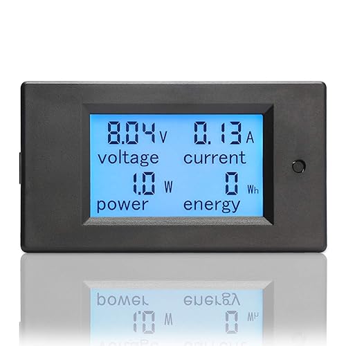 Miniatura 8 de Polímetro digital de DROK DC 65-100V 100A medidor de voltaje amperaje potencia pantalla digital LCD para medir la corriente 1