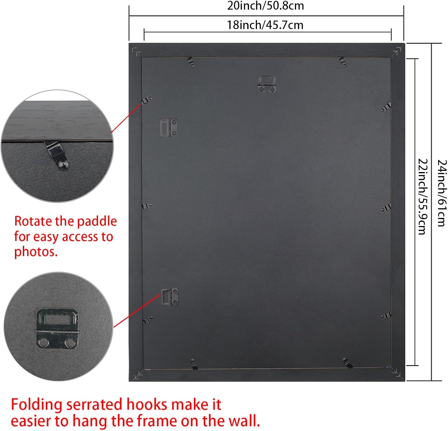 LTYHHK 16x20.5 Diploma Frame Solid Wood Black, Displays16x20.5 Diplomas with Black Over Gold Mat or 18x22 Inch Without Mat 16x20.5 Diploma Frame16x20.5 inch Certificate Frames (L23B1822BG1620.5)