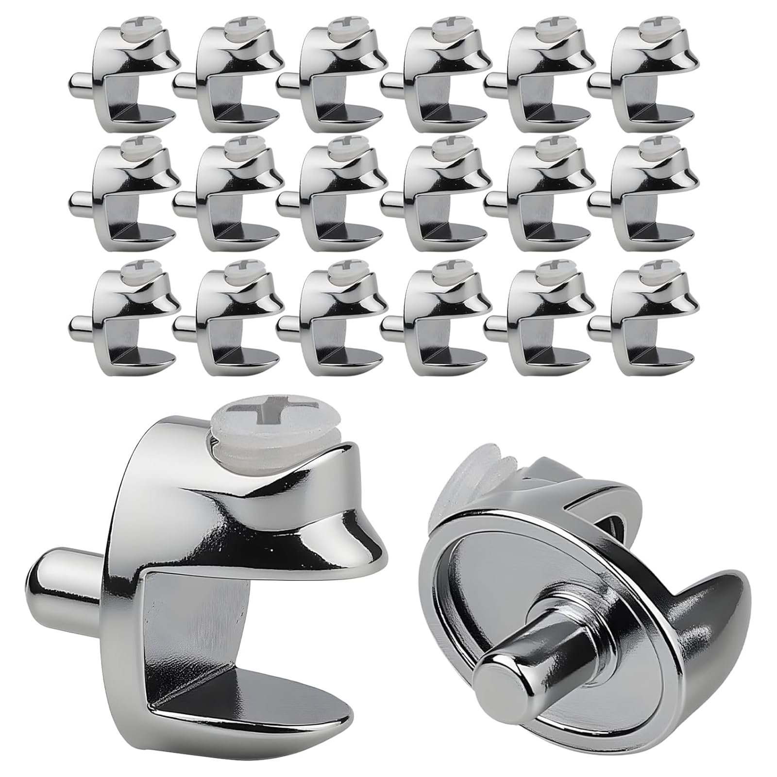 Kaeltsyn A 20Pcs Fish Mouth Glass Holders Replacement Zincs Lloys Shelf Brackets For Fixing Bathroom Easy Installation Zincs Lloys Shelf Brackets Fish Mouth Holders