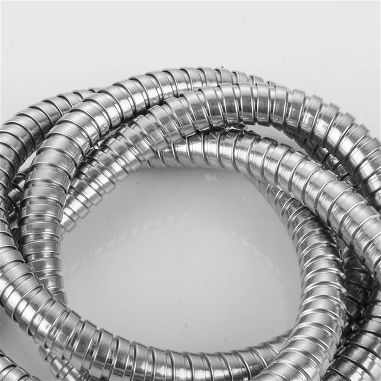 Flexo de ducha de repuesto acero inoxidable plateado 60-200 cm(60cm)