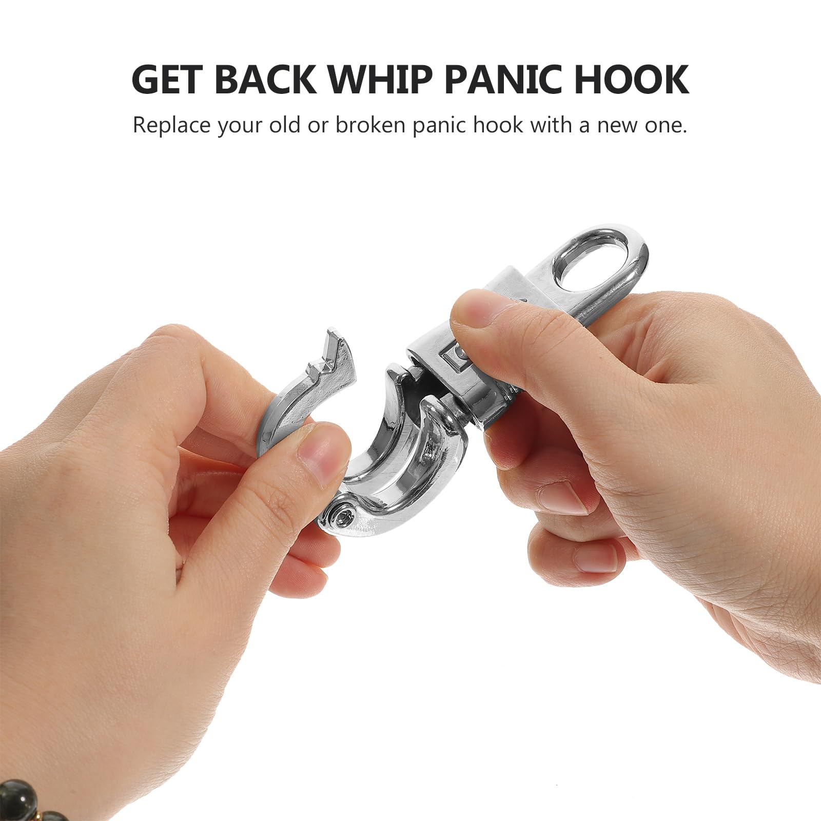 ULTECHNOVO Quick Release Horse Snap Hook with Fixed-Eye Panic Snap for Outdoor Riding and Training Paracord Buckle Durable Zinc Alloy Clip - Image 4