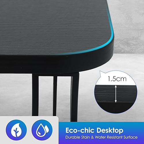 Miniatura 10 de Estación de trabajo de computadora de altura ajustable, escritorio eléctrico de pie para sentarse, mesa de computadora que se eleva hacia arriba y