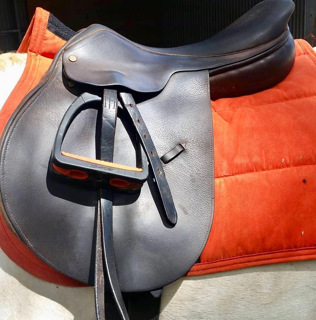 Étriers d'équitation COMPOSITI Premium Bordeaux Adulte - Léger, Semelle interchangeable, Résistant chocs et humidité