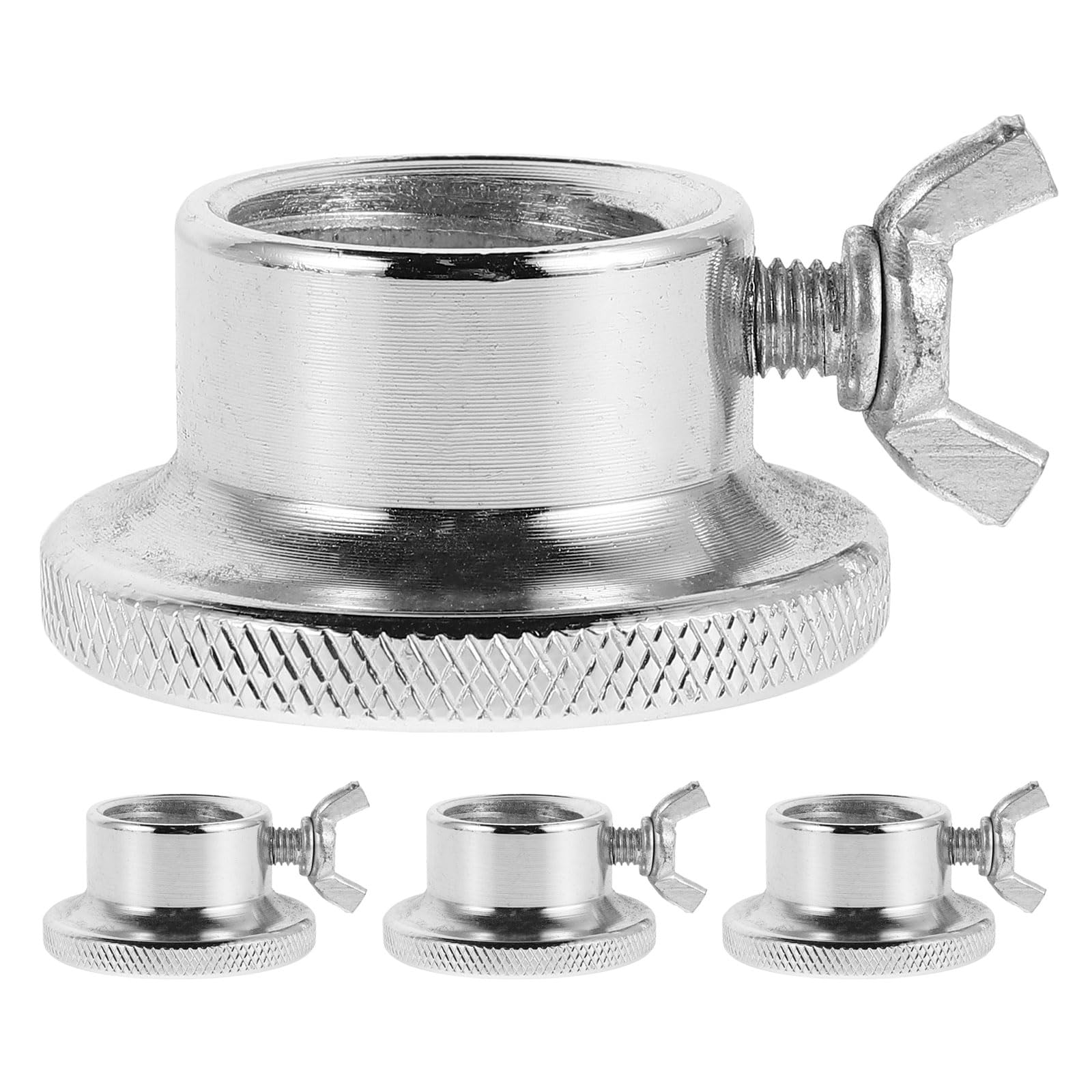 Abrazaderas para Mancuernas de Acero Plata 4piezas Cierre Seguro Que Previene Aflojamiento para Entrenamiento de Fitness y Levantamiento de Pesas