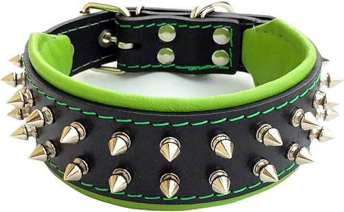 Bestia Collar de perro francés, con pinchos, hecho a mano, diseño de bulldog, pug, terrier, labrador, pastor alemán, perdiguero, boxer, doberman, 2