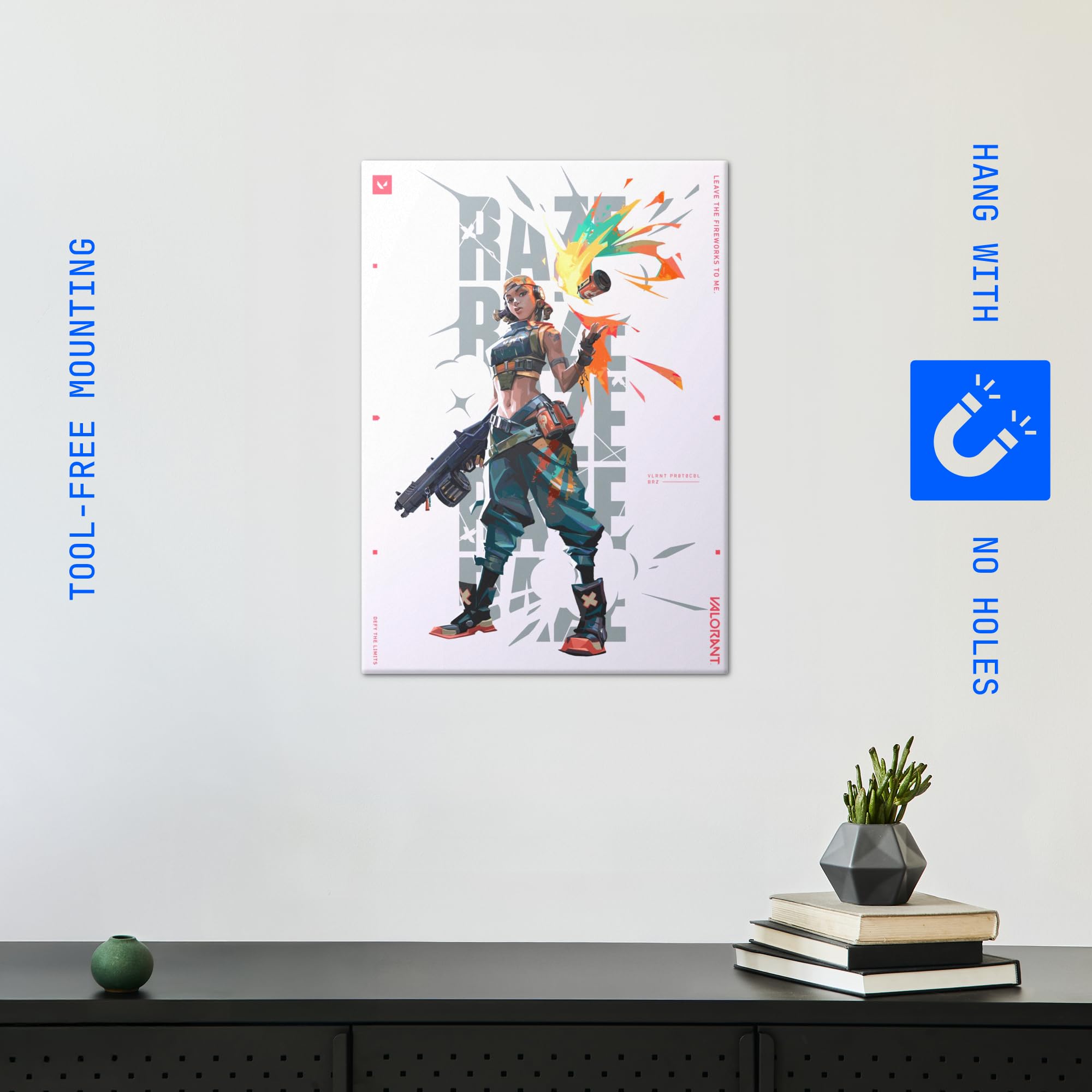 Displate Metall poster VALORANT Agent Raze Größe M