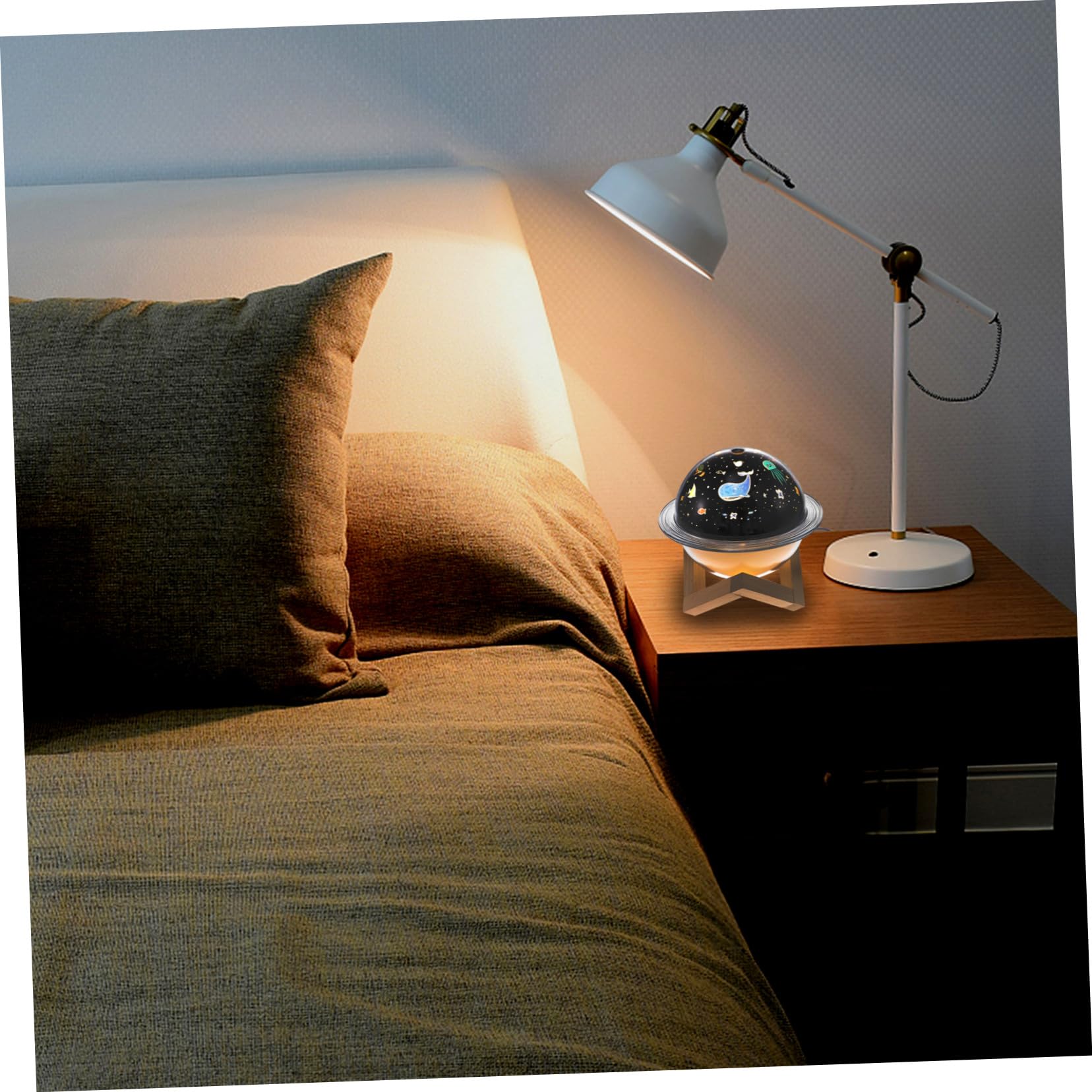 Umidificatore da Tavolo con Luce Notturna LED Nebulizzazione Fredda Silenzioso e Compatto per Camera e Viaggi