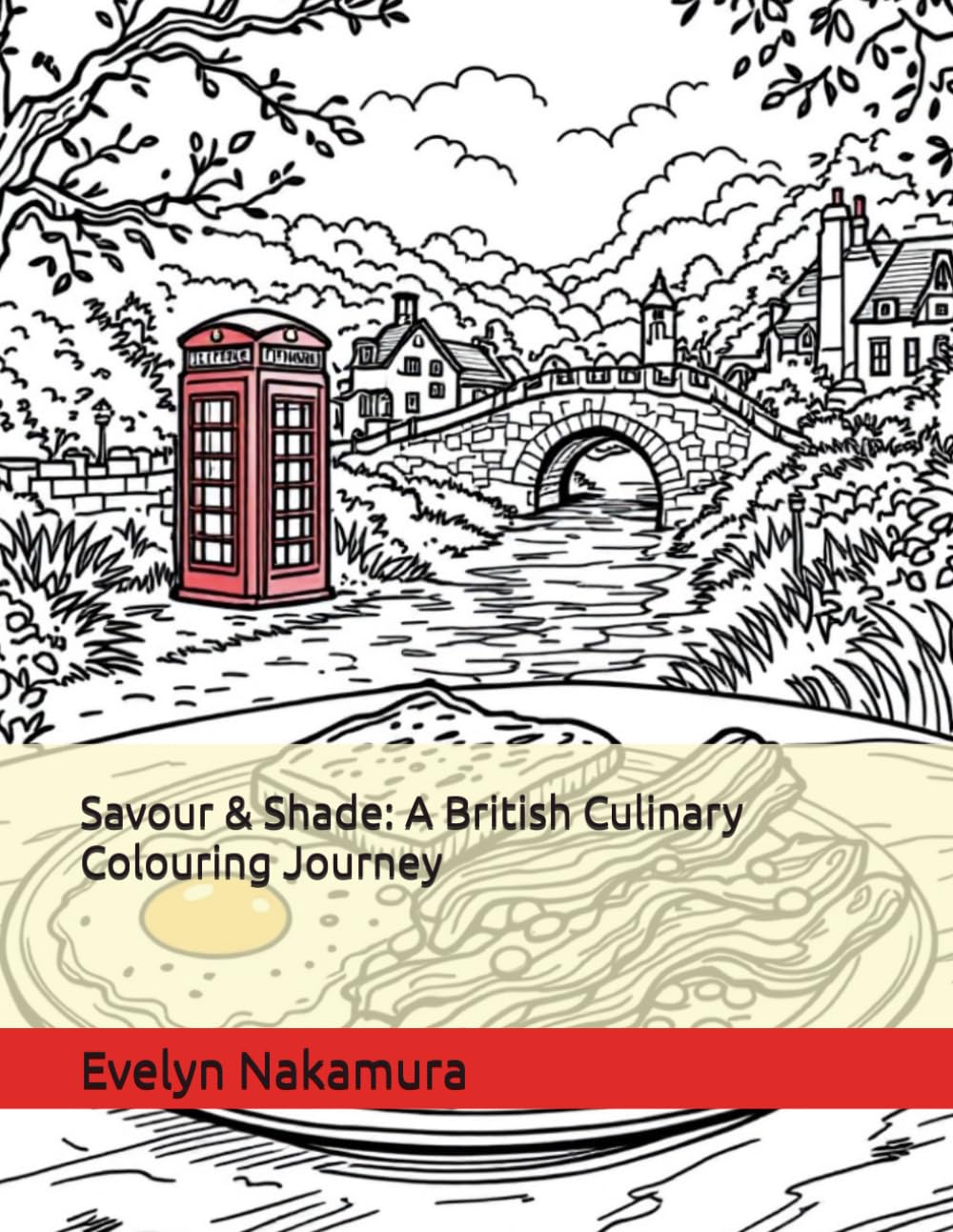 Savour & Shade: A British Culinary Colouring Journey