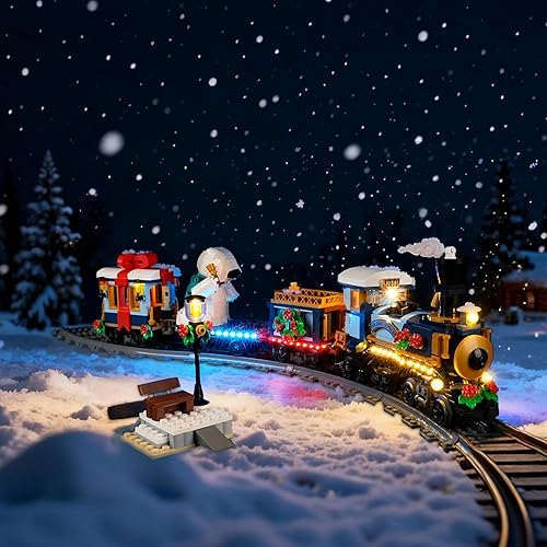 YEABRICKS Luz LED para Lego-10361 Icons Holiday Express Train Building Blocks Modelo (juego de construcción no incluido)