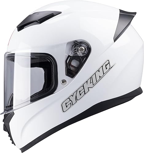 Miniatura 1 de Motorcycle Helmet Full Face Modular Dot Men Womens Black White Adult Quick Release Buckle Retro Four Season Removable Washable