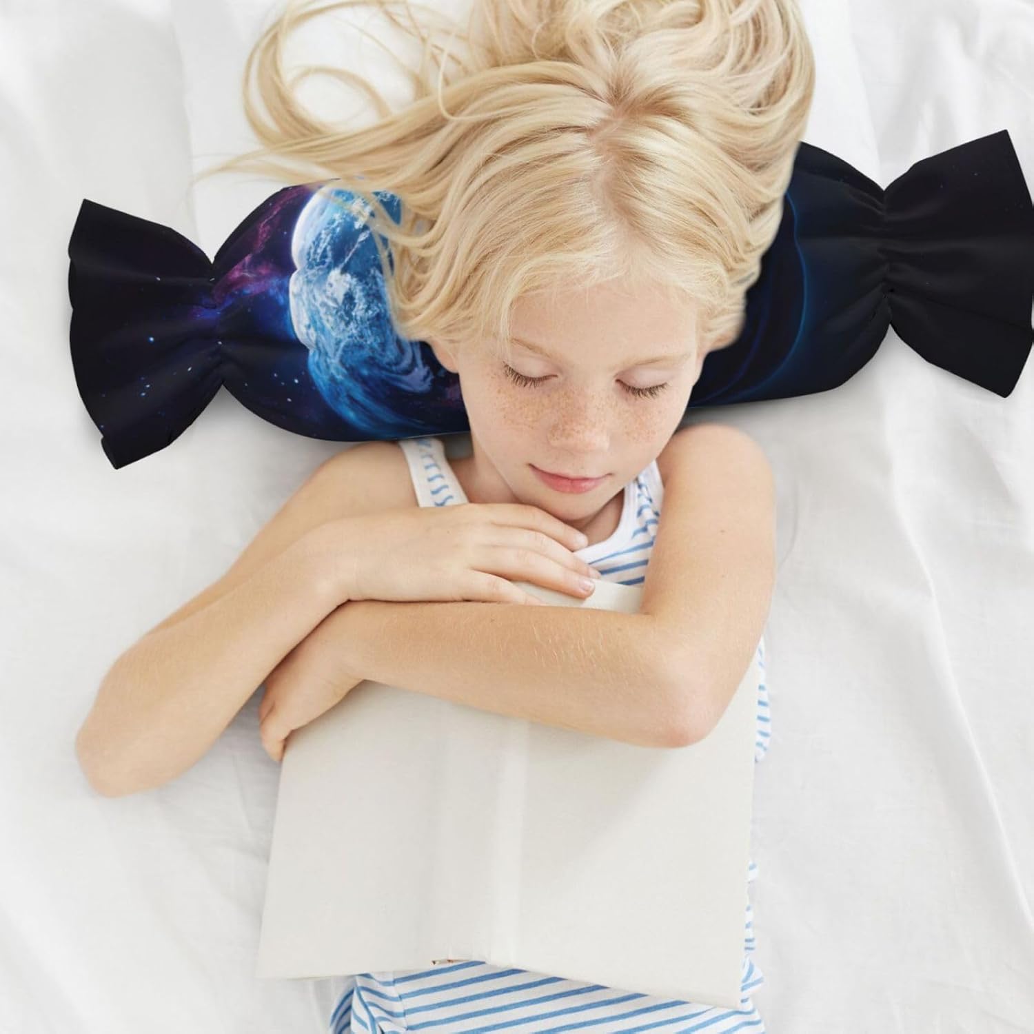 Universe Planet Print Candy Cylindrical Comfortable Pillow Throw Pillows Home Decor Easy Maintenance