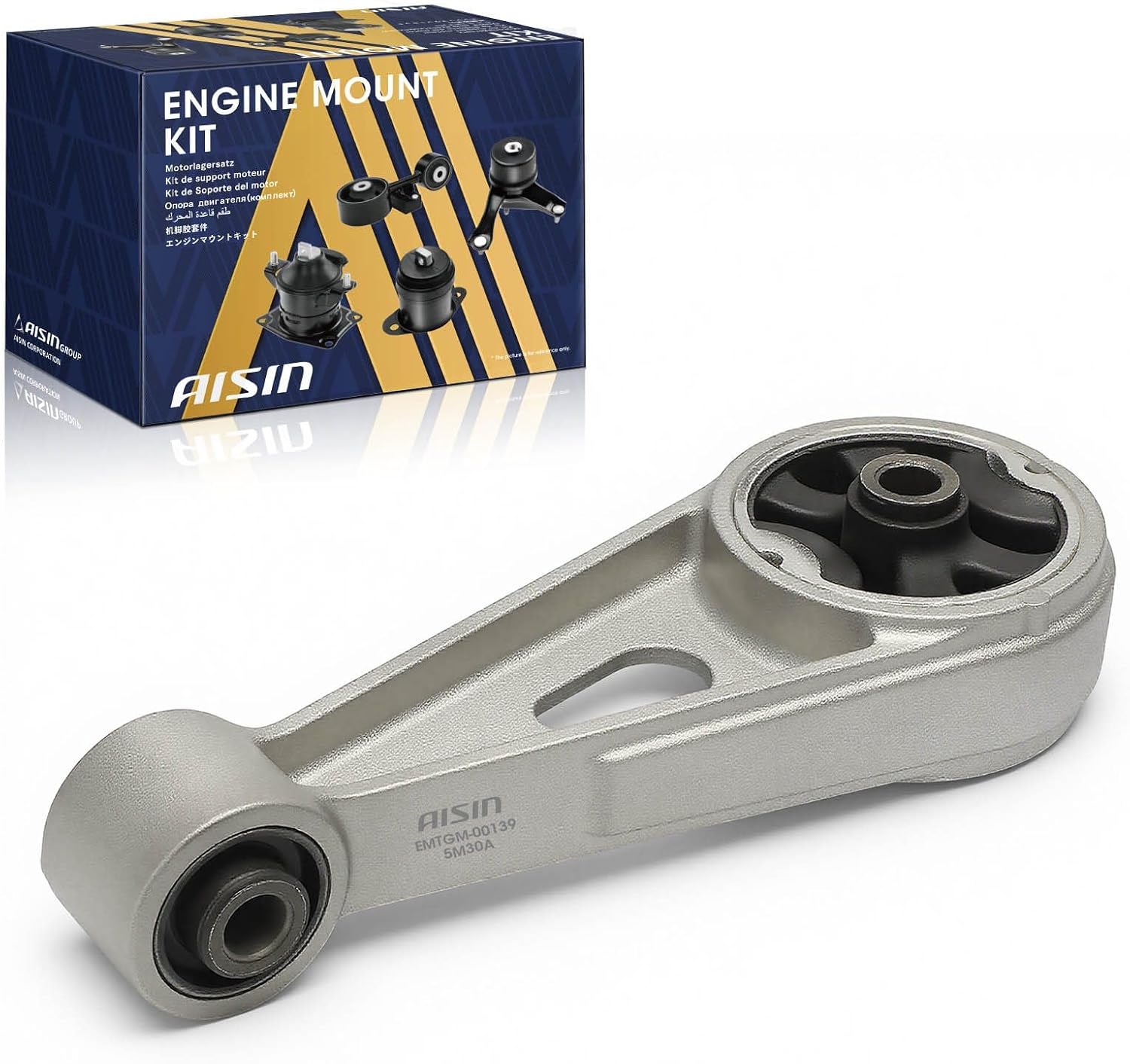 AISIN AFTERMARKET EMTGM-00139 Rear Lower Engine Torque Strut Mount - Compatible with Chevrolet Spark 2013-2015 - L4 1.2L