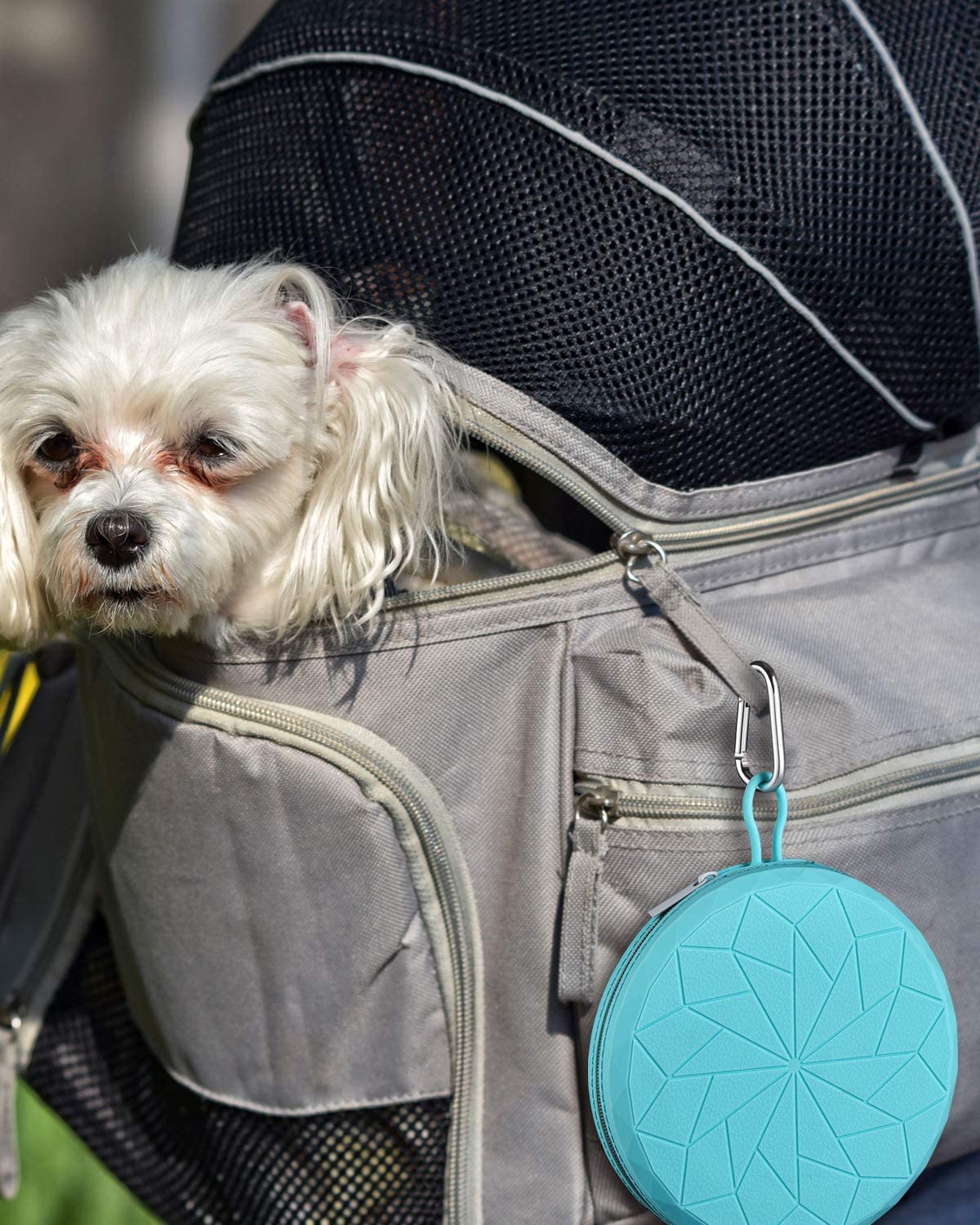 Ciotola Pieghevole Doppia Per Cani - In Silicone Alimentare Senza BPA, Portatile Per Viaggi E Outdoor - Foto 3