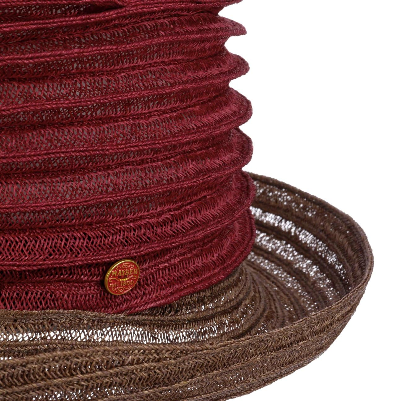 Mayser Belma New Sombrero Plegable de Sol Aspecto Plisado Hecho en UE Mujer Primavera Verano