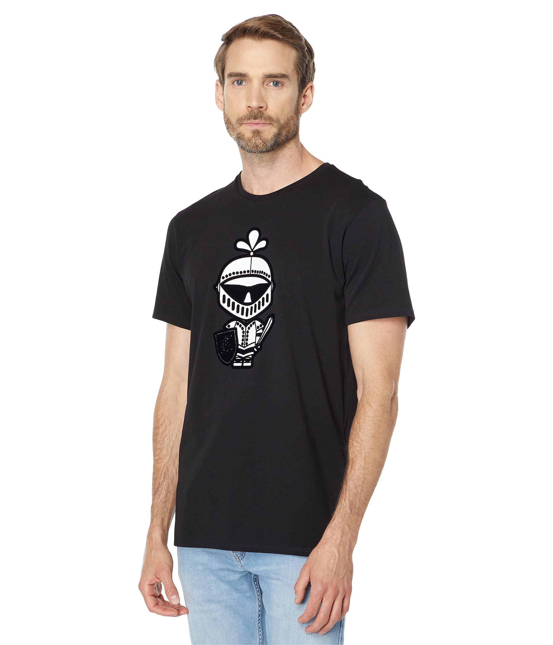 Karl Lagerfeld ParisParis Men's Crew Neck Short Sleeve Solid T-Shirt