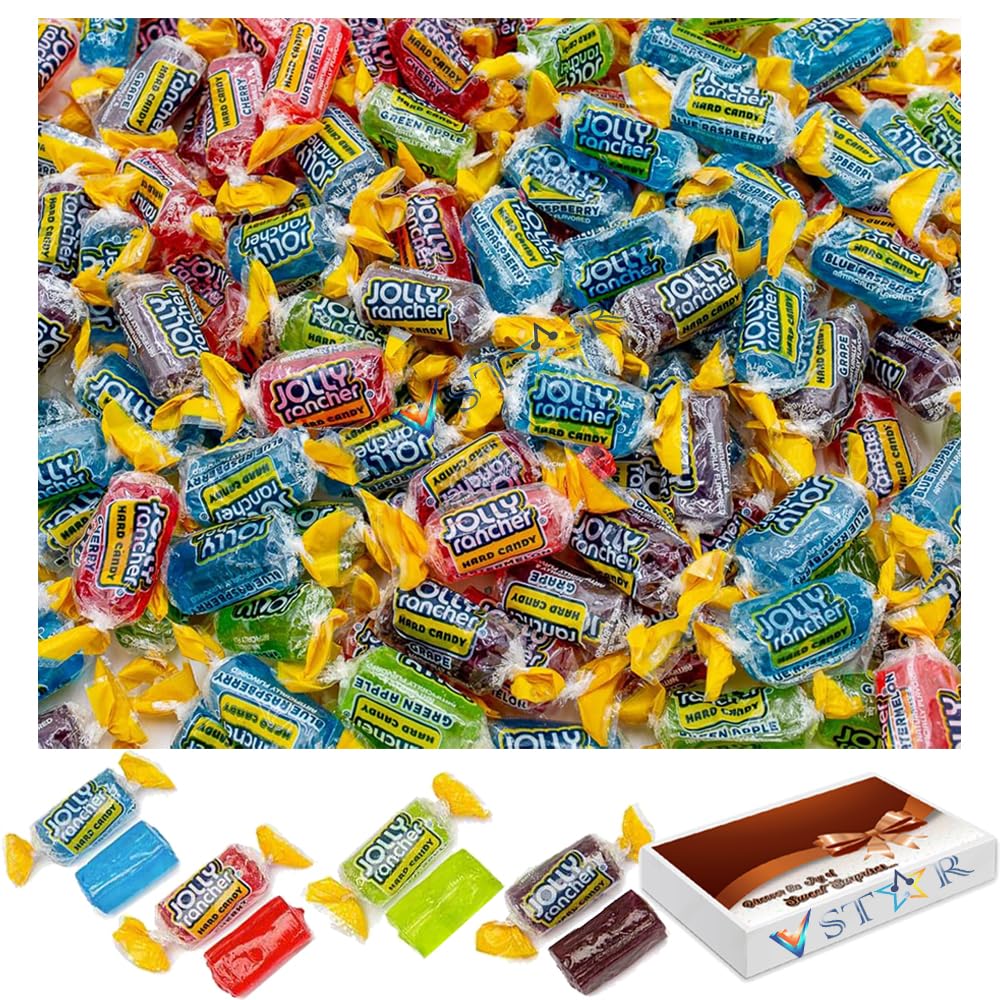 Jolly Ranccher Original Assorted Hard Candy Mix with Box | Individually Wrapped Delicious Fresh Candy (1000g)
