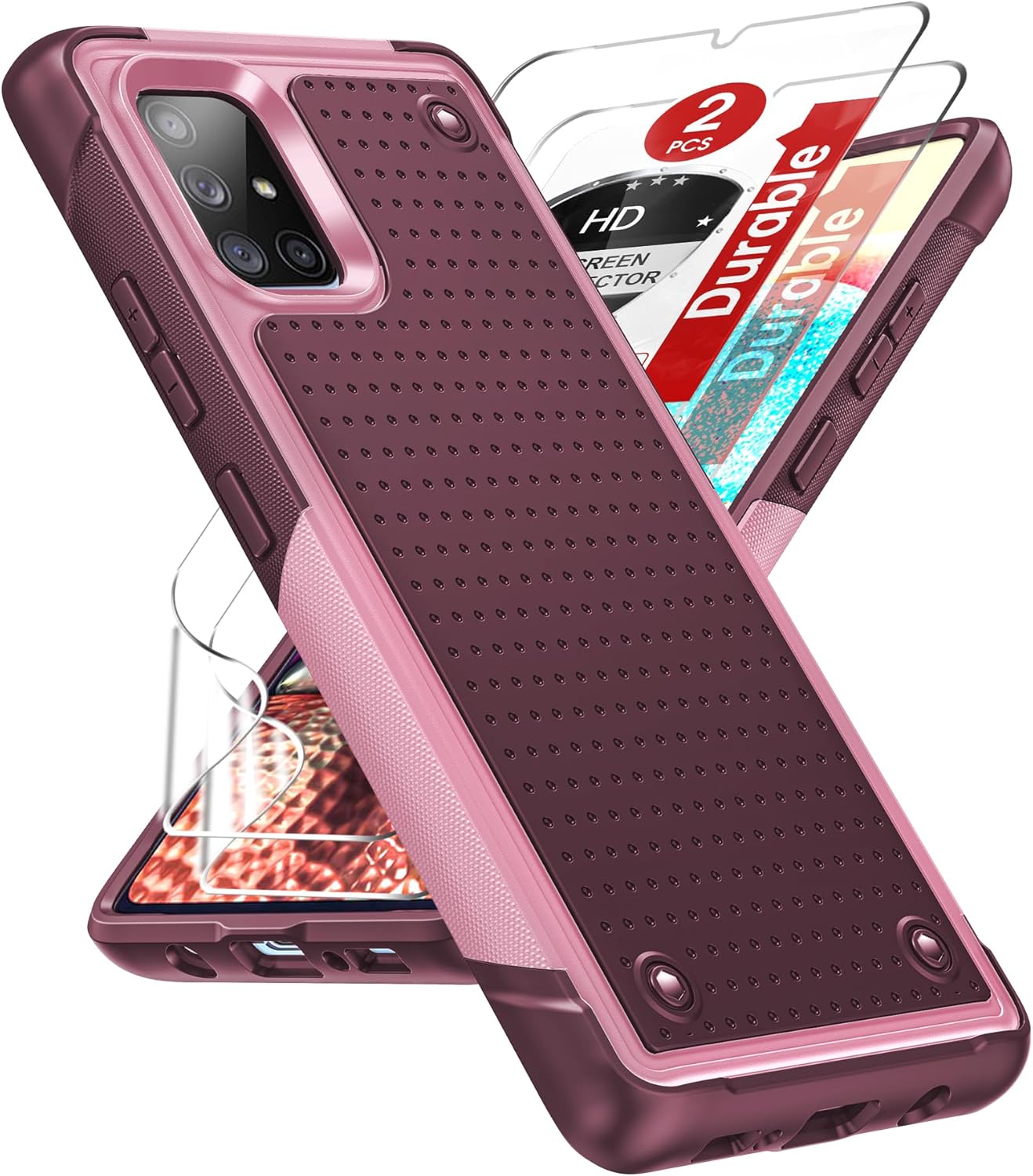 LeYi for Glalxy A71 5G Phone Case (Not Fit 4G) with 2 Pack