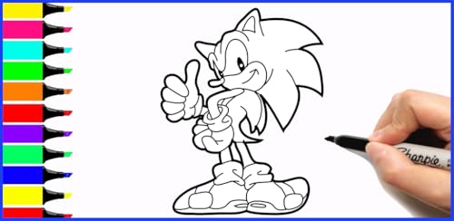 Coloring Book The Hedgehoog Game For Kids