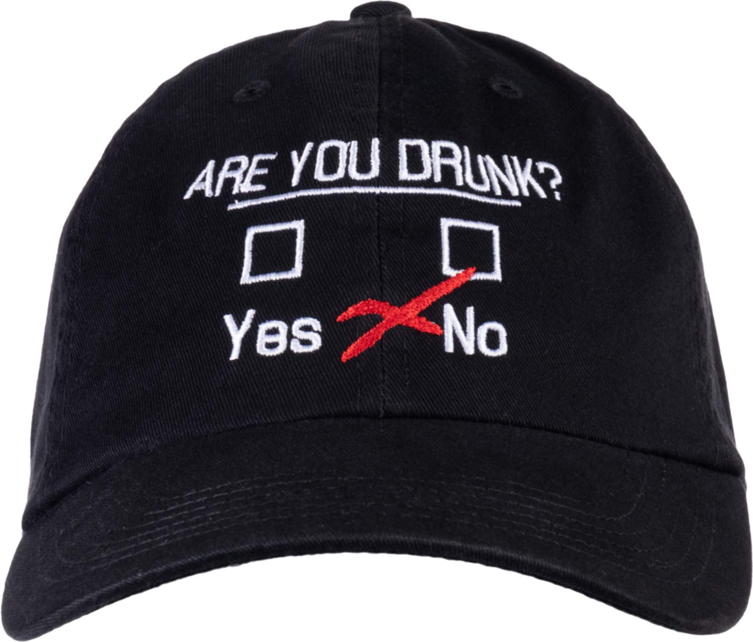 Ann Arbor T-shirt Co.You Drunk? | Funny Beer Drinking, Bar Party Humor Gag Gift Men Women Baseball Dad Hat Black