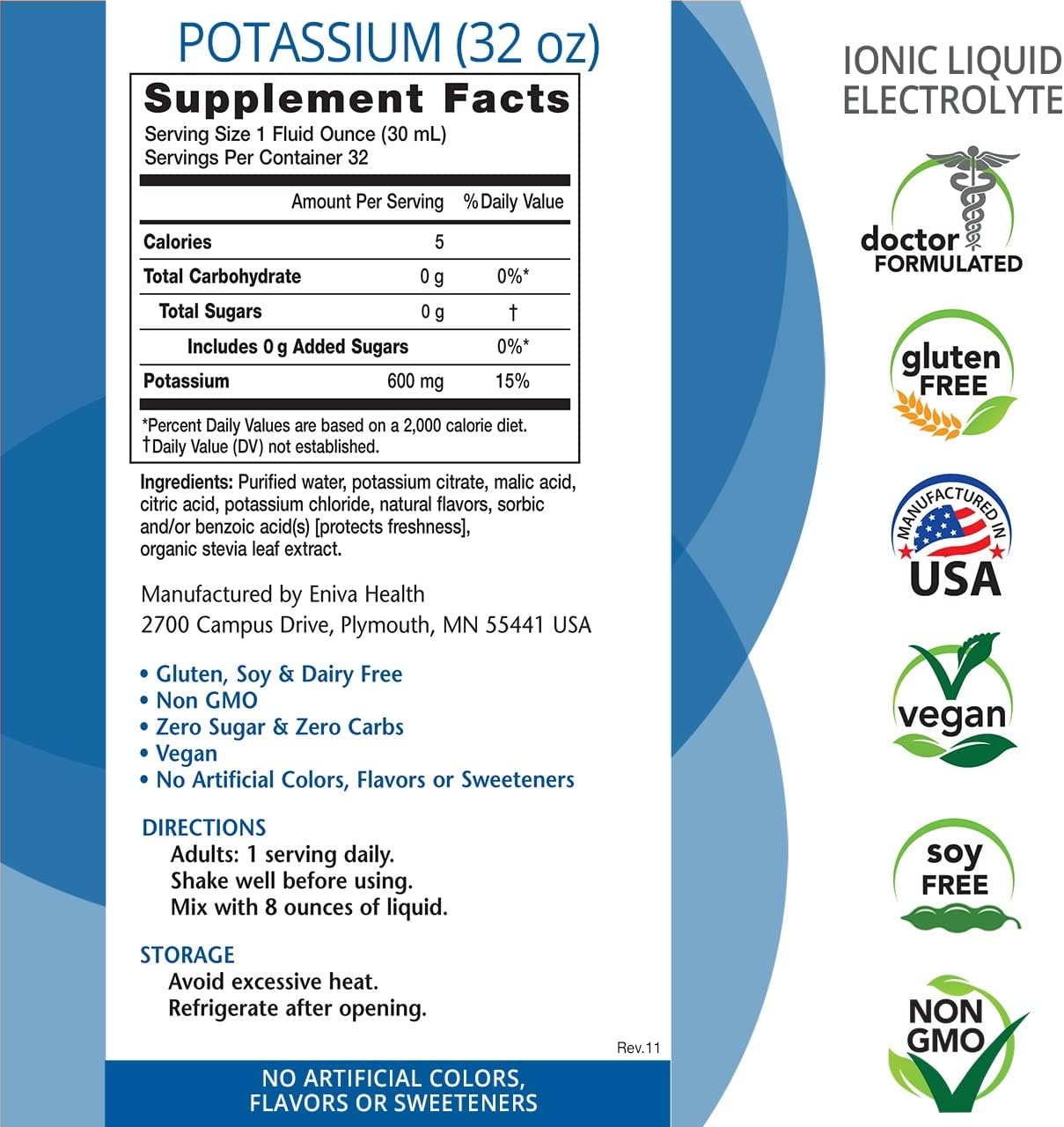 - Liquid ic Potassium Supplement for Electrolyte